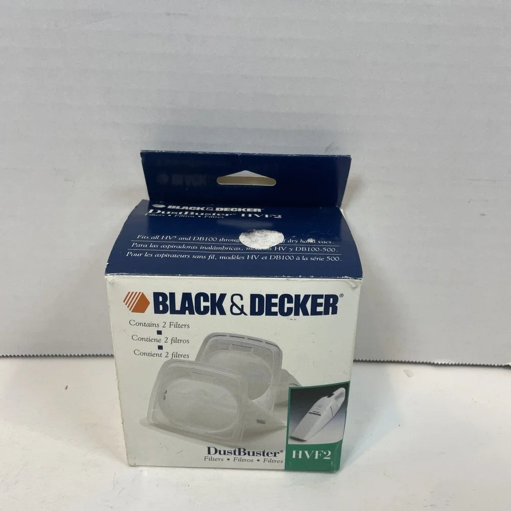 Black & Decker - DustBuster Cordless Vac (2) Filters, HVF2 - HV, DB, & VP Models